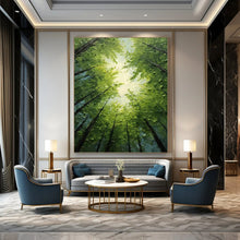 Load image into Gallery viewer, Sunlit Forest Canopy – Impasto Oil Landscape DTP266
