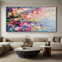 Load image into Gallery viewer, Colorful Flower Field Abstract Art - Ideal for Garden - themed Living Room &amp; Romantic Wedding Venue LargeART0694
