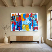 Load image into Gallery viewer, Color - Explosion Abstract Painting on Canvas - “Vibrant Energy” DKH605
