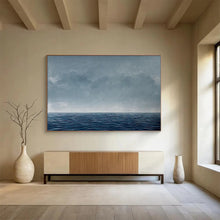 Load image into Gallery viewer, Hand - painted Calm Sea &amp; Sky Acrylic Art for Relaxing Spa Decor LargeART1668
