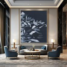 Load image into Gallery viewer, White Floral Silhouette – Monochromatic Flower Study DTP239
