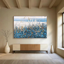 Load image into Gallery viewer, “Seaside Wildflowers” - Abstract Acrylic Depicting Coastal Flora, Suits Beach House and Sunroom DLZ203
