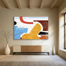 Load image into Gallery viewer, Vibrant Color - Block Abstract Painting on Canvas DKH566
