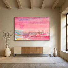 Load image into Gallery viewer, Pink - Dominant Abstract Mixed - Media Art for Feminine Boutique &amp; Gallery Pop - Up DKH035
