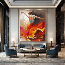 Load image into Gallery viewer, Vivid Abstract Painting, Dynamic Dancer Art for Dance Studio &amp; Spanish - Style Dining Room LargeART2178

