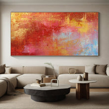 Load image into Gallery viewer, Hand - painted Oversized Warm Red and Orange Abstract Acrylic Art for Energetic Studios LargeART0022
