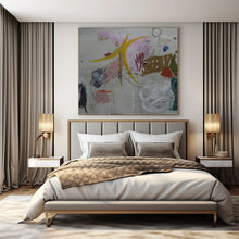 Load image into Gallery viewer, Whimsical Abstract Collage Painting - Ideal for Art - Filled Nursery &amp; Quirky Lounge LargeART1408
