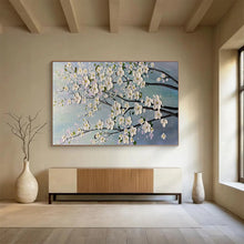 Load image into Gallery viewer, Cherry Blossom “Delicate Blooms” Painting on Canvas, Elegant Floral Art DKH887
