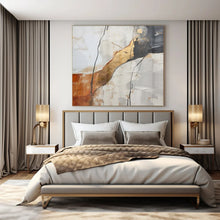 Load image into Gallery viewer, Textured Earth - Tone Abstract Acrylic Art, Suited for Rustic Home &amp; Art Gallery LargeART1046
