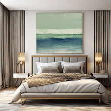 Load image into Gallery viewer, Green - Blue Abstract Layers Painting, Perfect for Nature - Inspired Living Room &amp; Calming Yoga Studio LargeART1378
