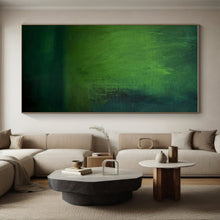 Load image into Gallery viewer, Deep Green Abstract Field Acrylic Art - Ideal for Nature - lover’s Study &amp; Eco - friendly Café LargeART0628
