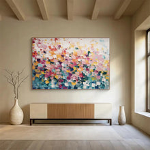 Load image into Gallery viewer, Abstract Dots “Color Burst” Painting on Canvas, Happy Modern Art DKH882

