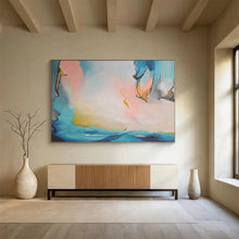 Load image into Gallery viewer, Blue - Pink Abstract Figure Painting - Ideal for Bohemian Bedroom &amp; Art Café DKH021
