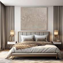 Load image into Gallery viewer, Textured Neutral Canvas Abstract Canvas Painting, Ideal for Serene Yoga Studio &amp; Minimalist Meditation Room LargeART1113
