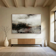 Load image into Gallery viewer, Hand - painted Gray Abstract Landscape Acrylic Art for Industrial - Style Lounges LargeART1676
