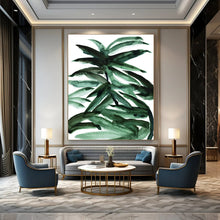 Load image into Gallery viewer, Vibrant Green Foliage – Watercolor Plant Study with Bold Strokes DTP243
