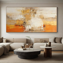 Load image into Gallery viewer, Warm - Toned Abstract Acrylic for Living Room &amp; Cozy Café LargeART0817
