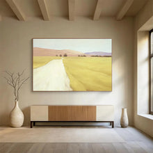 Load image into Gallery viewer, Minimalist Landscape Painting on Canvas - “Yellow Pathway” DKH742

