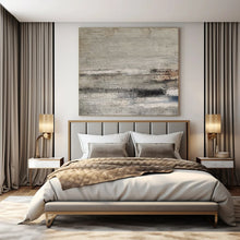 Load image into Gallery viewer, Grey - Hued Textured Abstract Acrylic Art, Ideal for Bedroom &amp; Study Nooks LargeART0975
