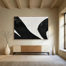 Load image into Gallery viewer, Black and White Abstract Shapes for Monochrome Bathroom &amp; Art - Forward Study DKH138
