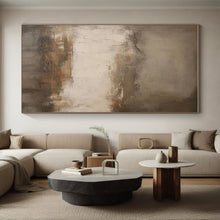 Load image into Gallery viewer, Weathered Neutral Abstract Art – Great for Rustic Farmhouse Entryway &amp; Timeless Art Gallery LargeART0712
