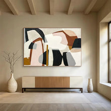 Load image into Gallery viewer, Abstract Painting on Canvas: Soft - Toned Organic Shapes - “Gentle Forms” DKH581
