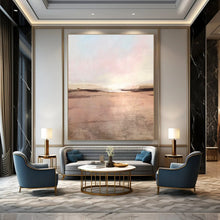 Load image into Gallery viewer, “Blush Dusk” - Soft pinks, beiges, gentle sunset landscape DTP174
