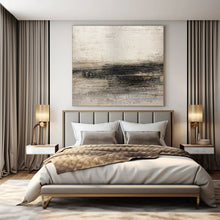 Load image into Gallery viewer, Textured Grey - Black Abstract Acrylic Art, Suited for Studio Lounge &amp; Bedroom Accent LargeART0986
