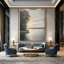 Load image into Gallery viewer, Realistic River Landscape Painting, Suited for Traditional Living Room &amp; Nature - Lover’s Office LargeART1875
