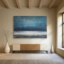 Load image into Gallery viewer, Serene Blue Abstract Landscape Acrylic painting DLZ154

