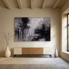 Load image into Gallery viewer, Monochromatic Abstract Cityscape Painting - Great for Industrial Office &amp; Art Gallery Hallway DKH009
