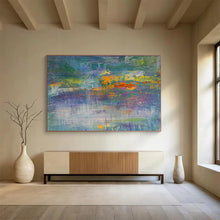 Load image into Gallery viewer, Rainbow - Hued Abstract Landscape Painting for Art - Loving Home &amp; Community Center DKH188
