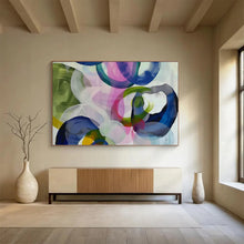 Load image into Gallery viewer, Colorful Overlapping Circles Abstract Painting DKH473
