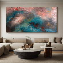 Load image into Gallery viewer, Hand - painted Substantial Colorful Abstract Clouds Acrylic Art for Bright Living Rooms LargeART0053
