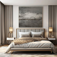 Load image into Gallery viewer, Gray Textured Abstract Painting, Perfect for Industrial - Style Loft &amp; Calming Bedroom LargeART1365
