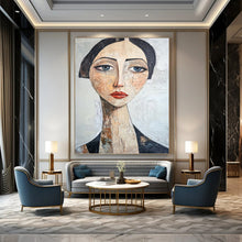 Load image into Gallery viewer, “Abstract Woman’s Portrait” - Modern Figurative Art on Canvas DKH1654
