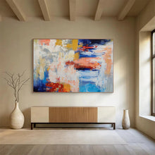 Load image into Gallery viewer, Bold Color Abstract Splash Painting on Canvas - “Chaotic Harmony” DKH646

