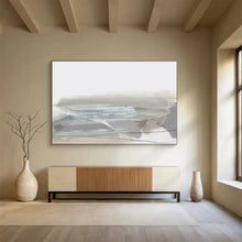 Load image into Gallery viewer, Minimalist Gray Abstract Landscape Abstract acrylic painting DLZ130
