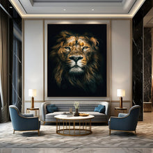 Load image into Gallery viewer, “Realistic Lion Portrait” - Hyperrealist Animal Art on Canvas DKH1618
