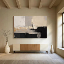 Load image into Gallery viewer, Monochromatic Geometric Abstract Painting for Modern Office &amp; Art Gallery DKH241
