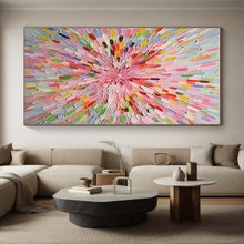 Load image into Gallery viewer, Colorful Spiral Burst Art - Ideal for Playful Kids’ Room &amp; Artistic Coffee Shop LargeART0693
