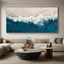 Load image into Gallery viewer, Oversized Aerial Beach Abstract Art for Beach House &amp; Spa LargeART0443
