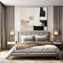 Load image into Gallery viewer, Neutral &amp; Black Abstract Acrylic Art, A Hit for Lounge &amp; Hotel Lobbies LargeART0978
