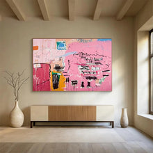 Load image into Gallery viewer, Pink Abstract Expression Large - Scale Hand - painted Abstract Acrylic Art DLZ198

