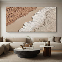 Load image into Gallery viewer, Textured Earth - tone Layers Acrylic Art - Suited for Rustic - chic Café &amp; Nature - inspired Library LargeART0673
