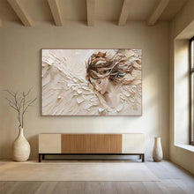 Load image into Gallery viewer, Textured Angel - Themed Abstract Painting On Canvas DKH454
