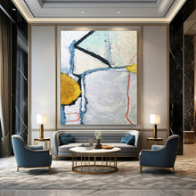 Load image into Gallery viewer, Color - Blocked Abstract with Stairs - Great for Creative Studio &amp; Modern Home Library LargeART2392
