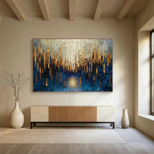 Load image into Gallery viewer, Golden Forest Abstract Acrylic painting DLZ157
