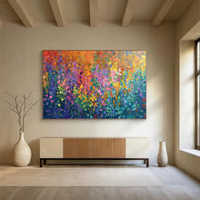 Load image into Gallery viewer, Colorful Impasto Abstract Painting on Canvas - “Rainbow Textures” DKH702
