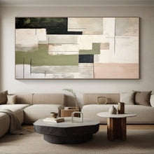 Load image into Gallery viewer, Large - Format Mixed - Tone Geometric Abstract Art for Boutique Café &amp; Home Study LargeART0396
